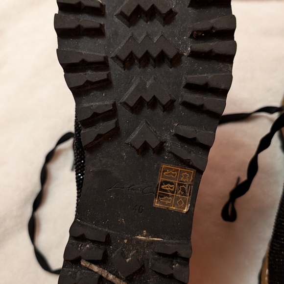 Lola Cruz Embellished Combat Boots - Picture 8 of 13